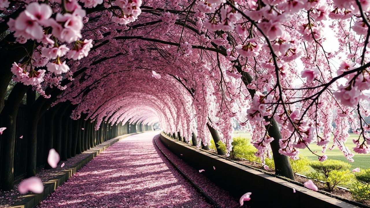 Enchanting Japan Cherry Blossom in Spring