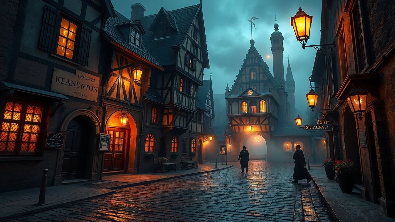 Sublime Plague Doctor Medieval in the Mist