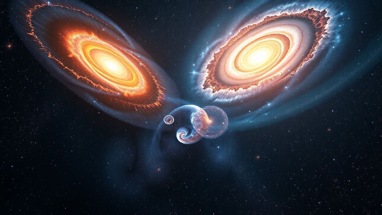 Astral Two Galaxies Colliding