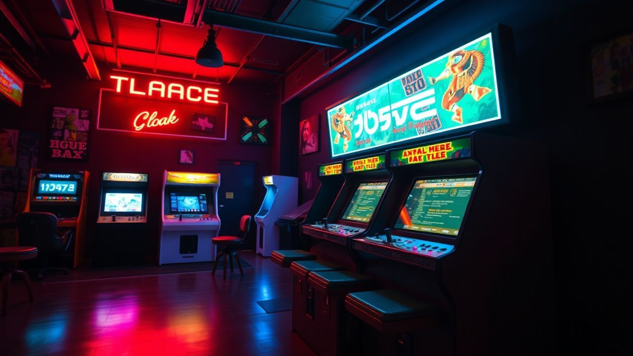 Fierce Arcade Cabinet Glow Neon Dreams