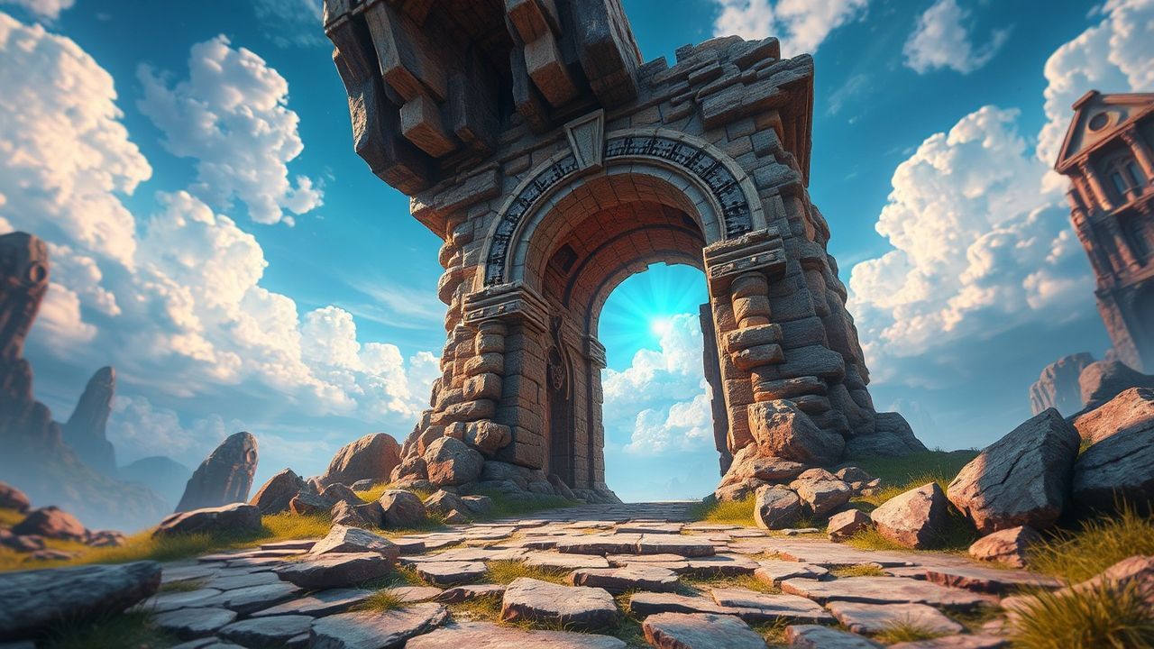 Celestial Portal Stone Arch