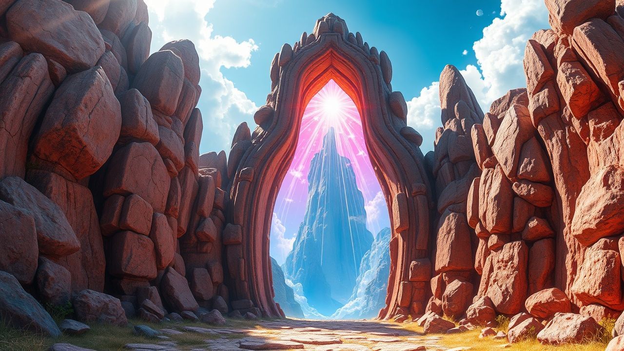 Stellar Portal Stone Arch