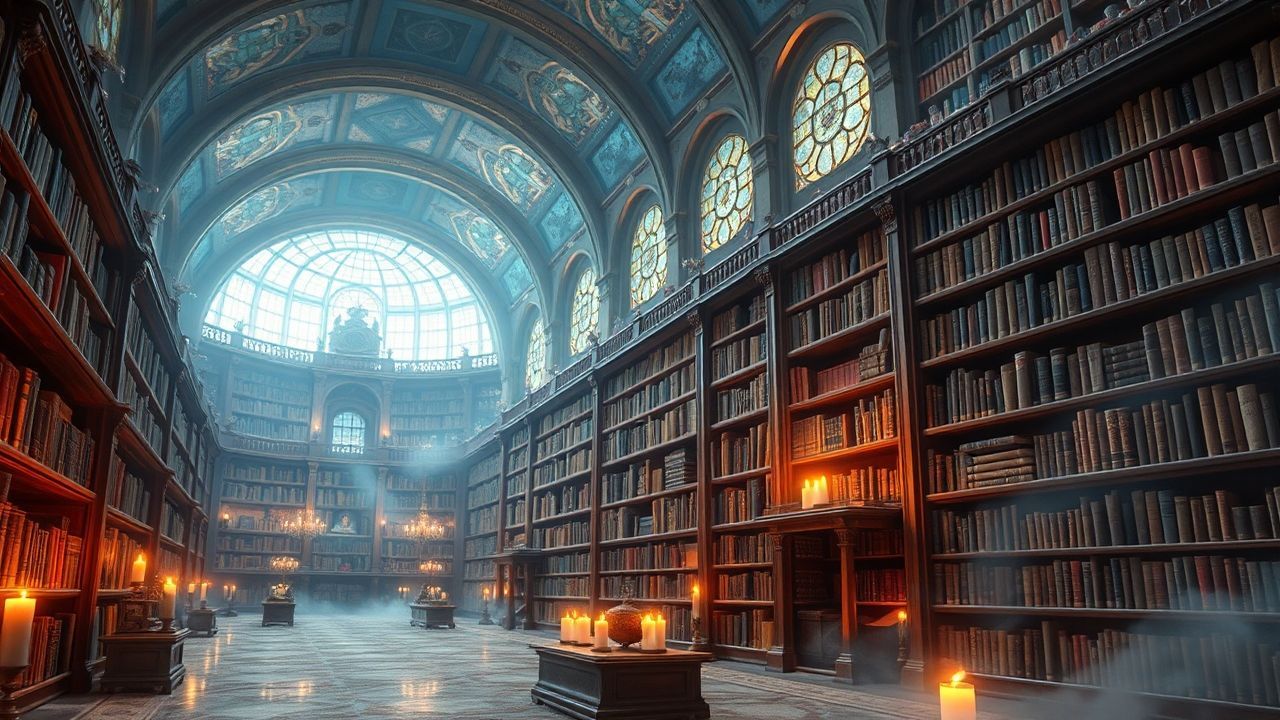 Dreamlike Enchanted Library Infinite