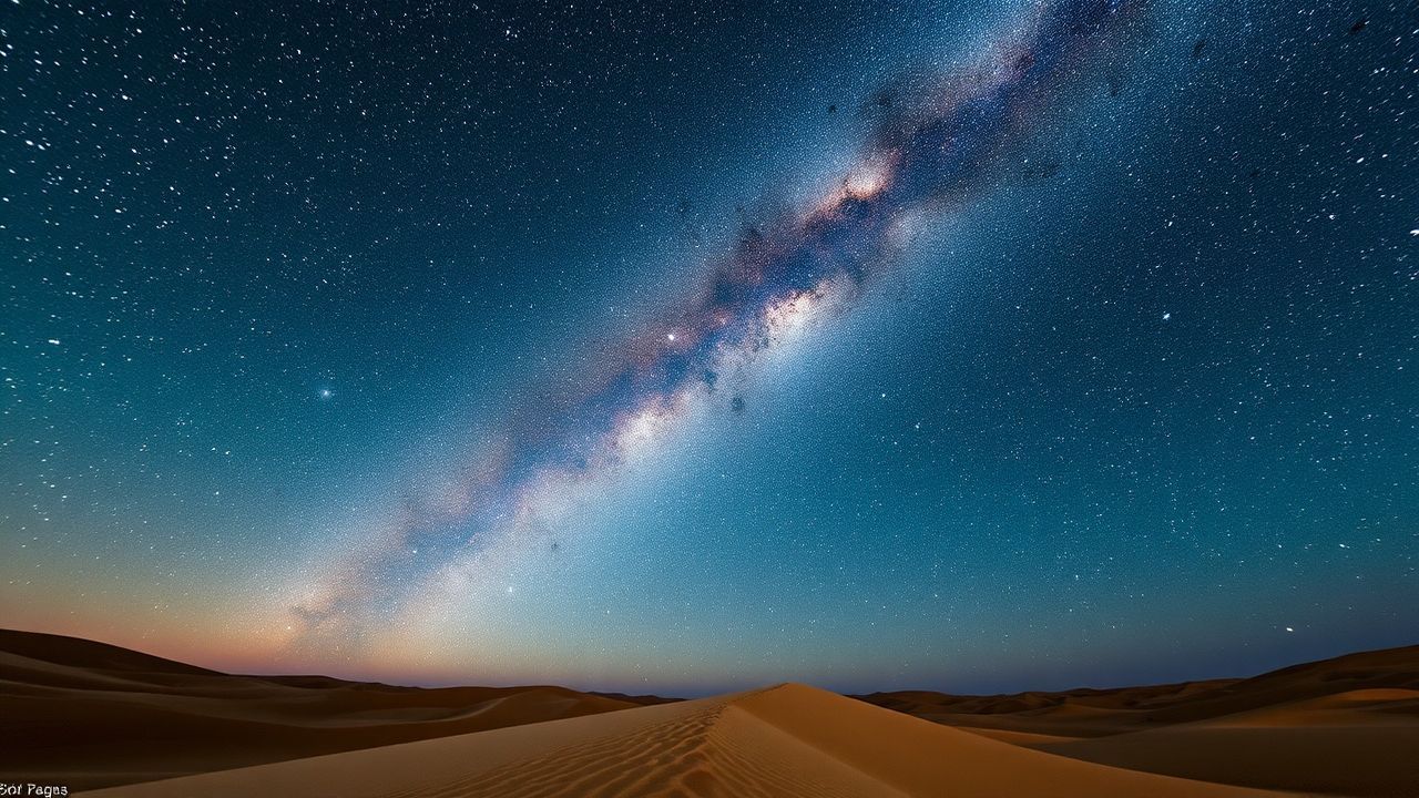 Dreamlike Desert Milky Way by Night