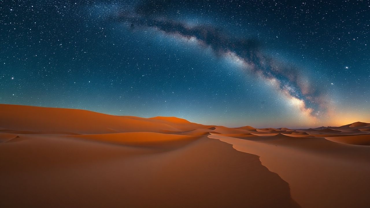 Remarkable Desert Milky Way by Night