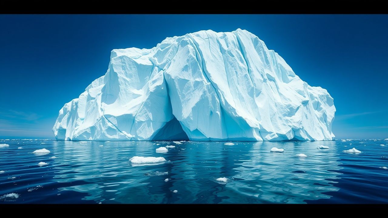Cosmic Iceberg Sculpture Floating