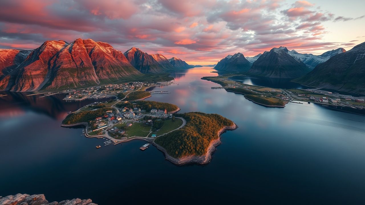 Tranquil Norway Lofoten Islands Drama