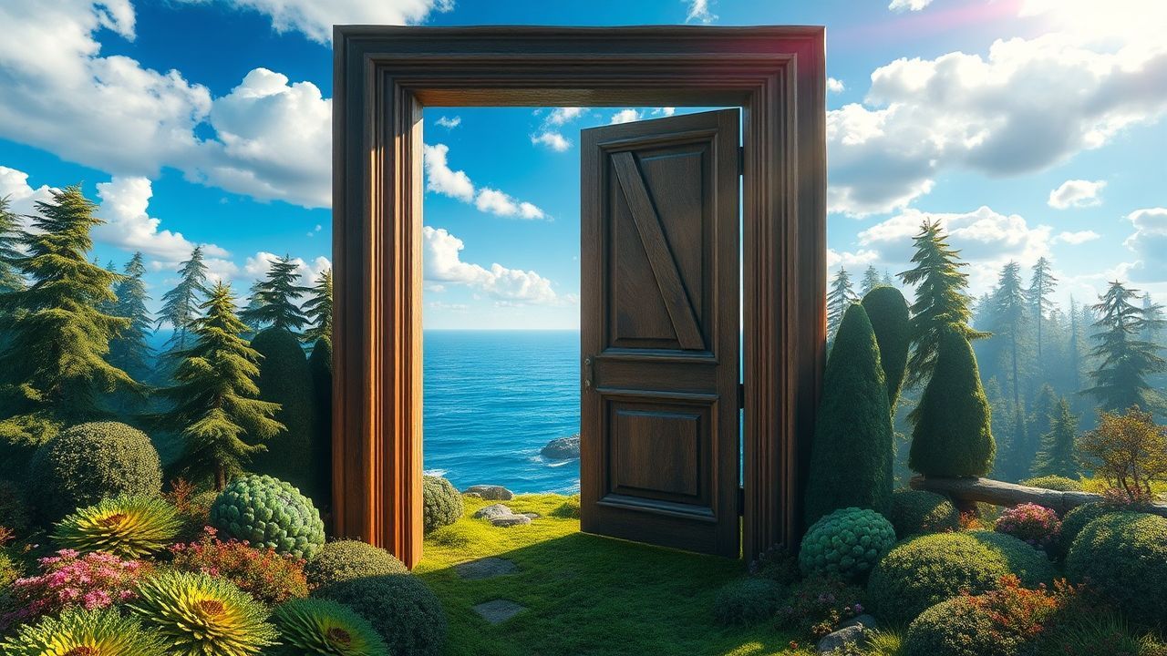 Extraordinary Door Ocean Opening