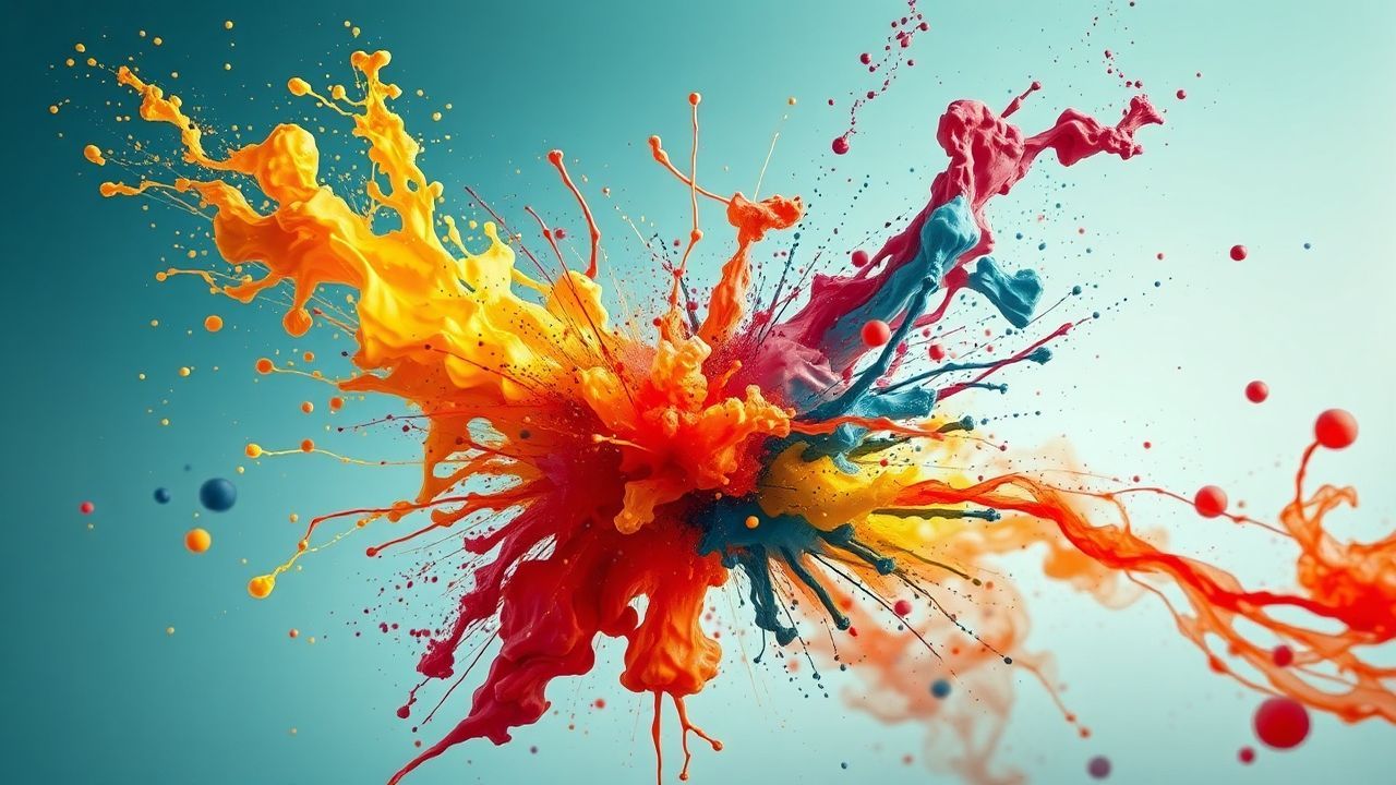 Stellar Paint Explosion Freeze