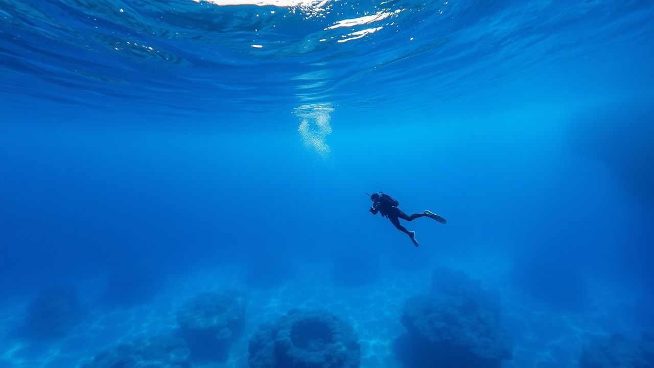 Deep Freediver Blue Abyss Serenity