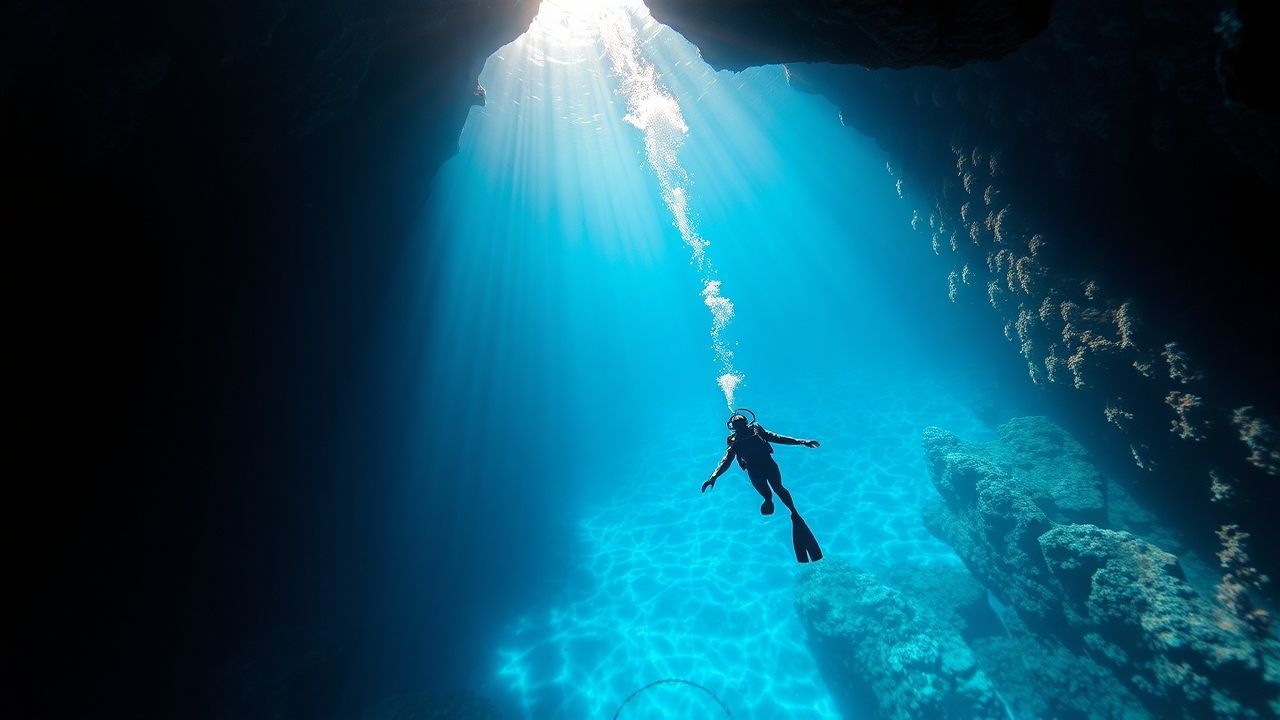 Spectacular Freediver Blue Abyss Serenity