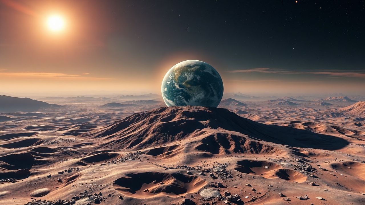 Vivid Lunar Colony Earth