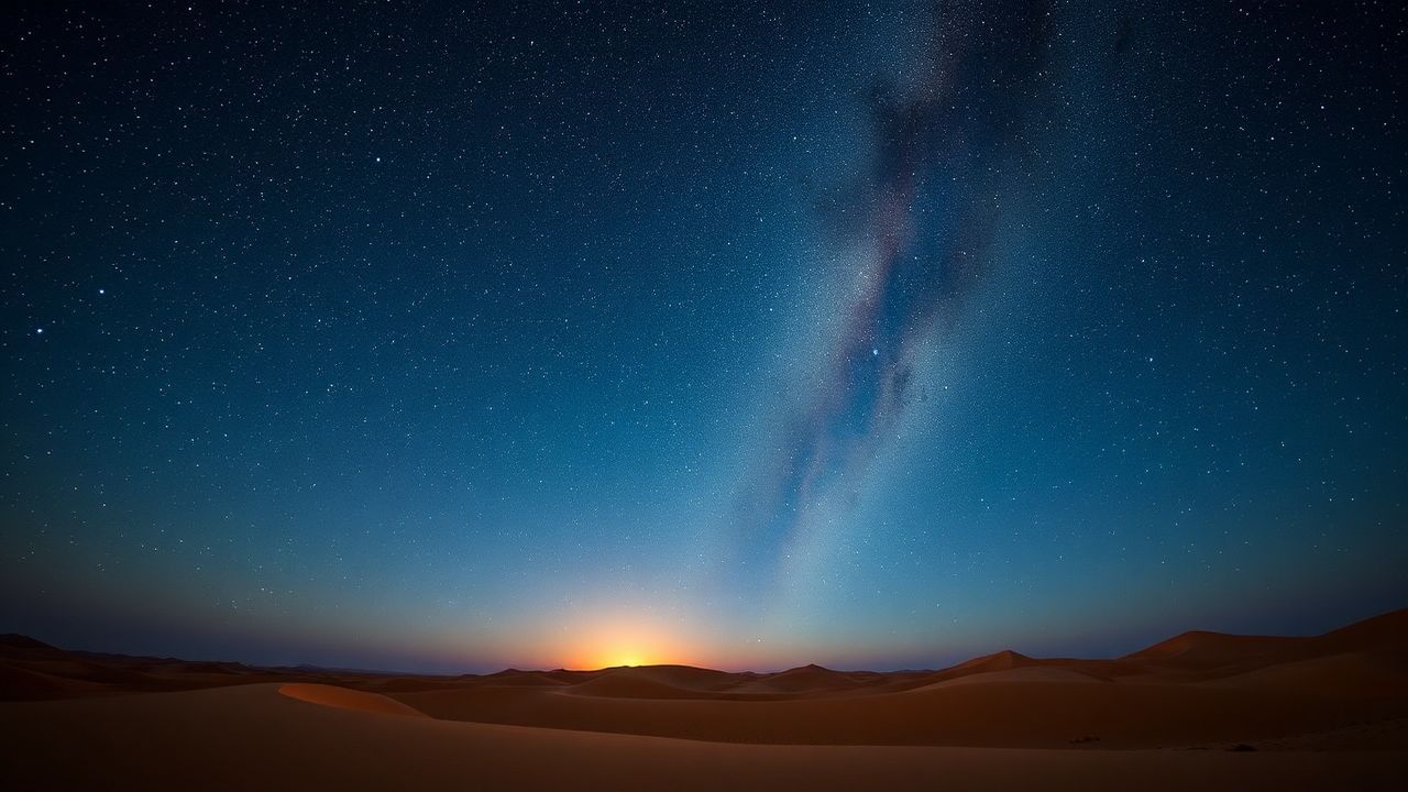 Magnificent Desert Milky Way by Night