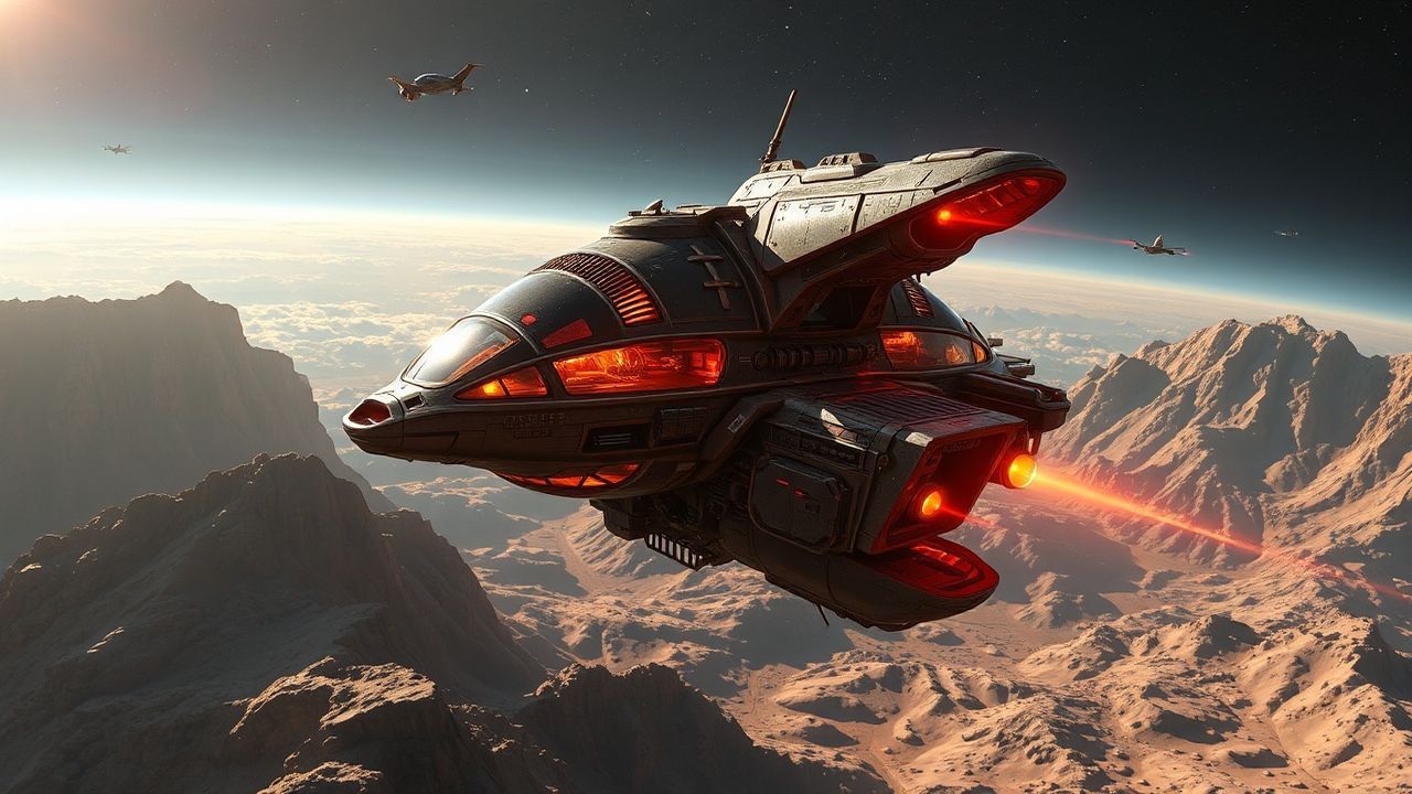 Luminous Bioship Organic Spacecraft