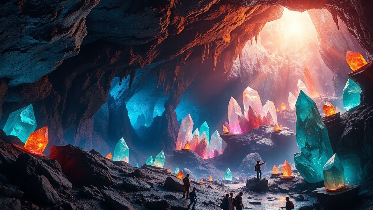 Legendary Cave Gems Formations Crystal