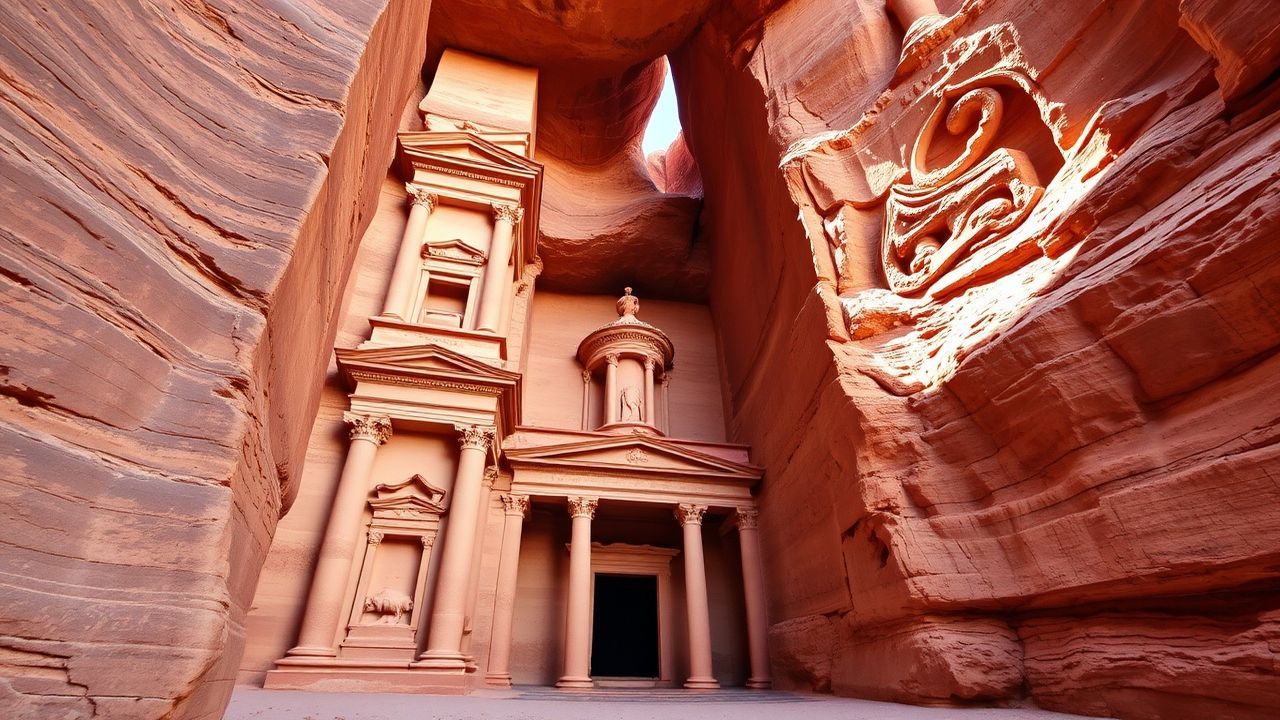 Arcane Petra Treasury Carved Ruins
