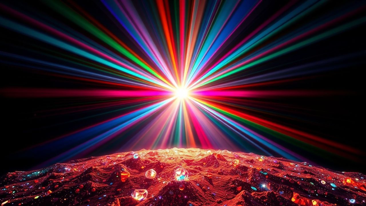 Verdant Prismatic Light Rainbow Crystal