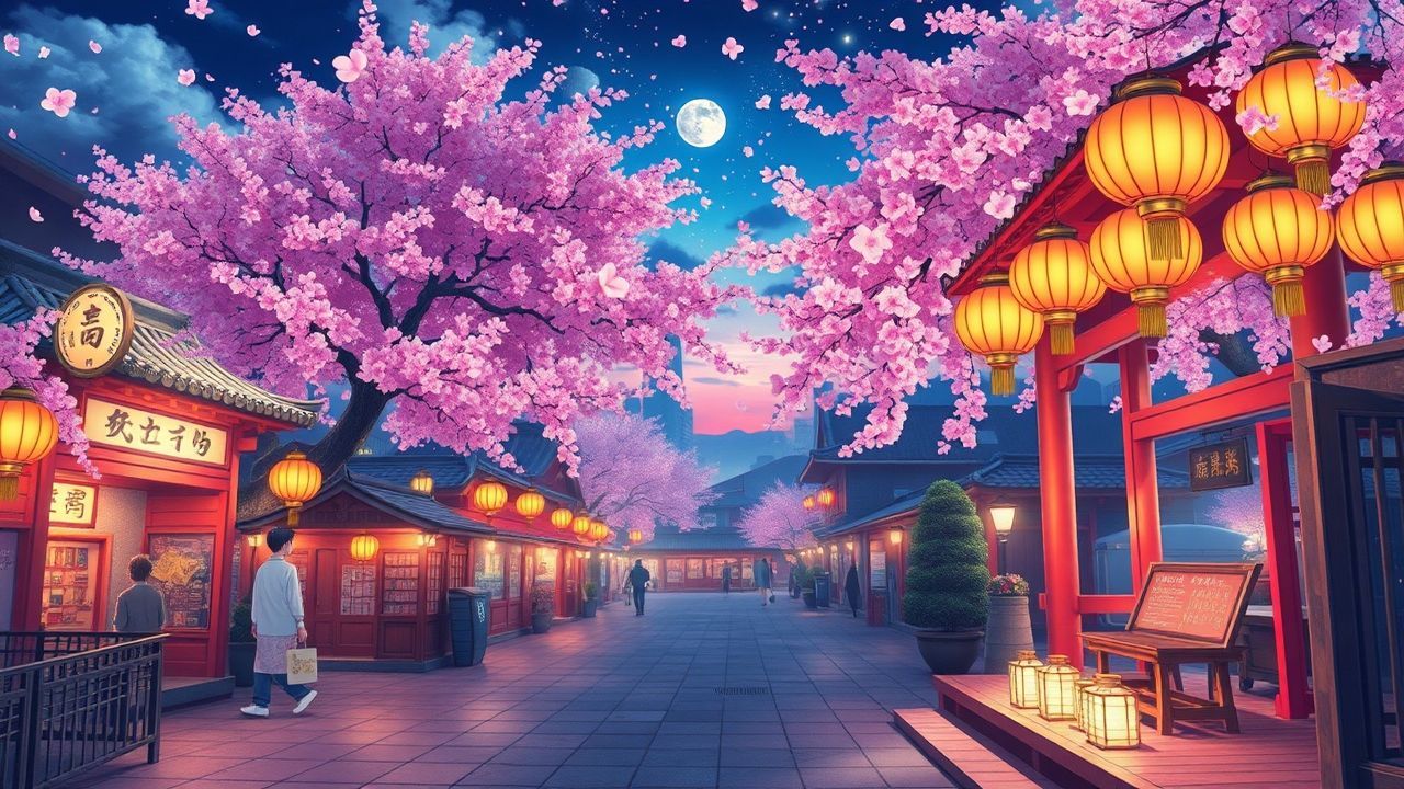 Ethereal Cherry Blossom Festival Magic