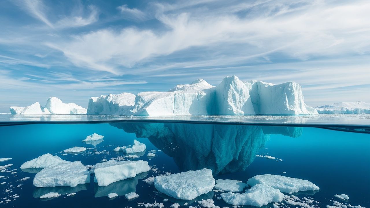 Glorious Iceberg Sculpture Floating