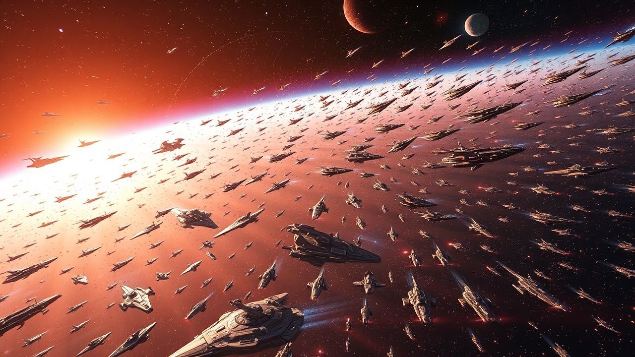 Magnificent Space Fleet Hundreds