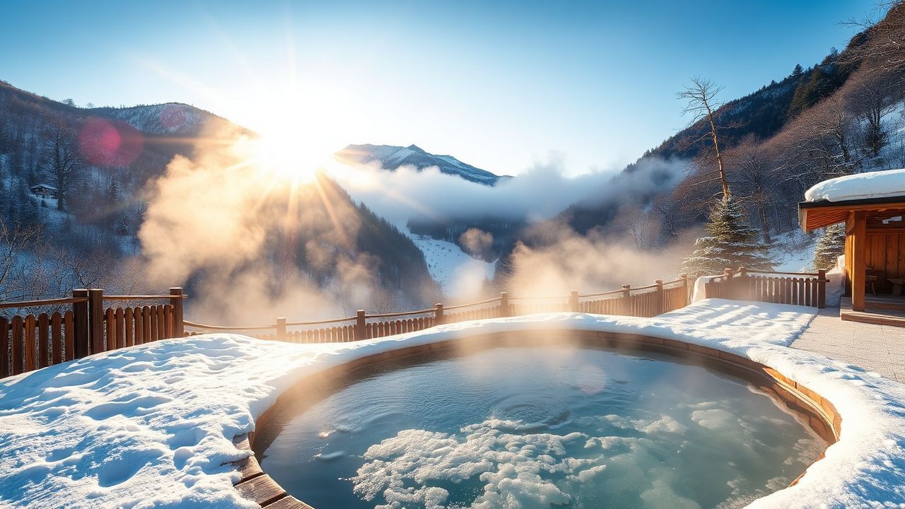 Glorious Onsen Hot Outdoor in Spring