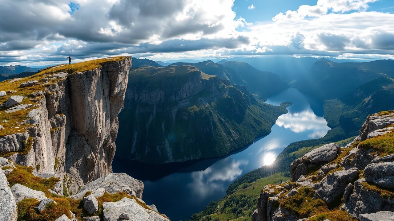 Radiant Norway Trolltunga Cliff Drama