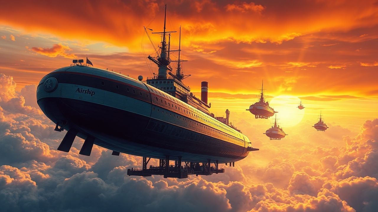 Captivating Airship Fleet Victorian