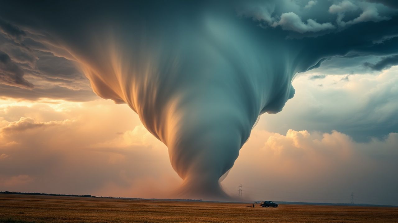Sprawling Tornado Supercell Structure Drama