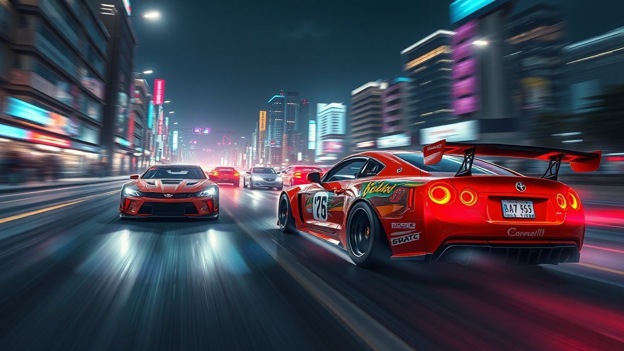 Glorious Street Race Modified Neon Dreams