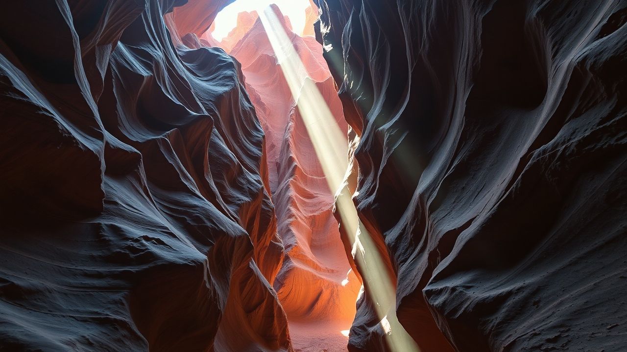 Wondrous Slot Canyon Narrow Glow