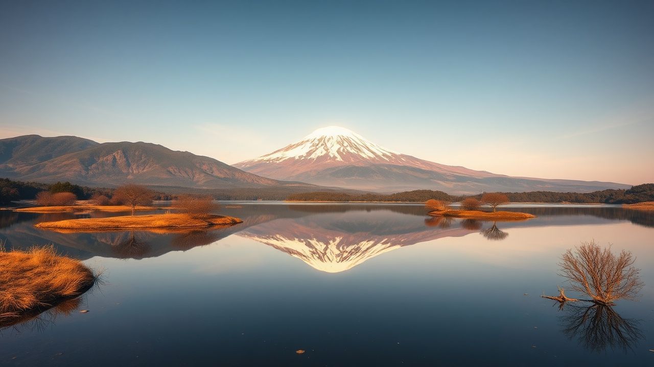 Dazzling Mt. Fuji Mount Lakes Reflections