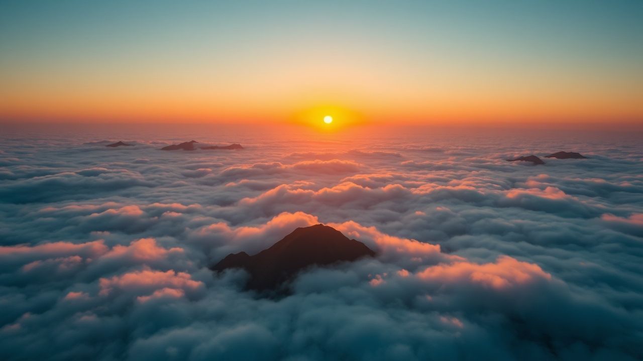 Legendary Sea Clouds Peaks in the Mist