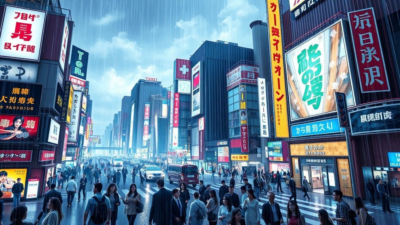 Magnificent Tokyo Shibuya Future Neon Dreams