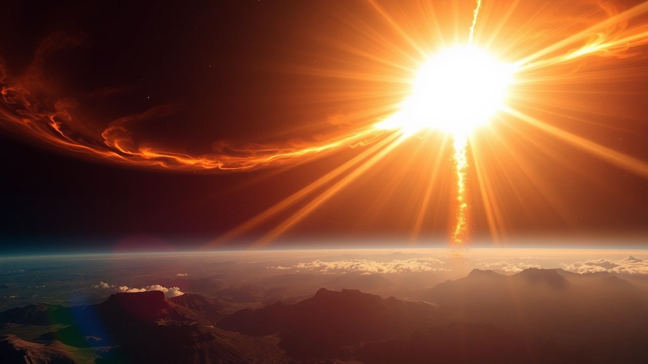 Stellar Solar Flare Erupting