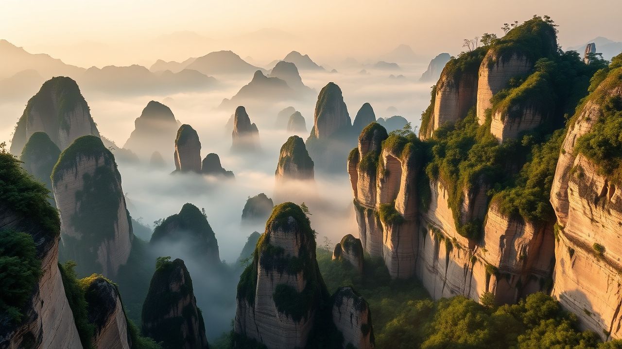 Lush China Zhangjiajie Avatar in the Mist