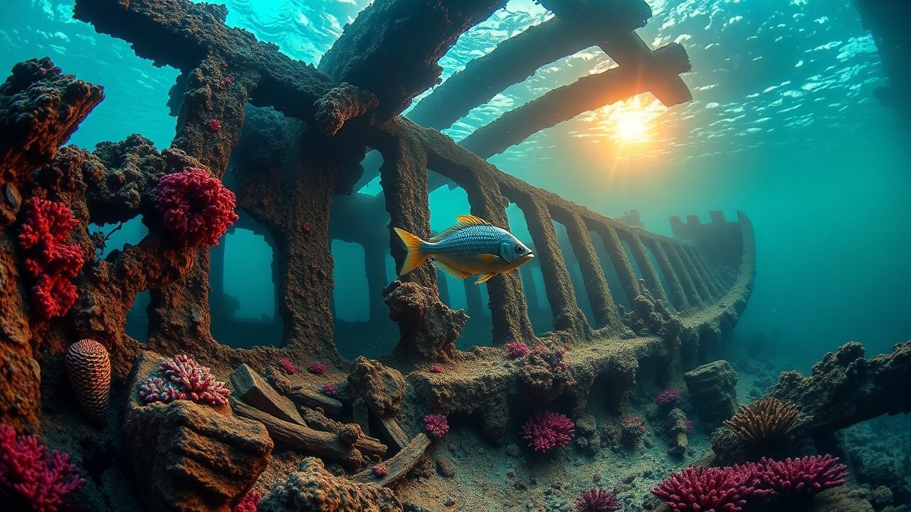 Fierce Shipwreck Coral Encrusted