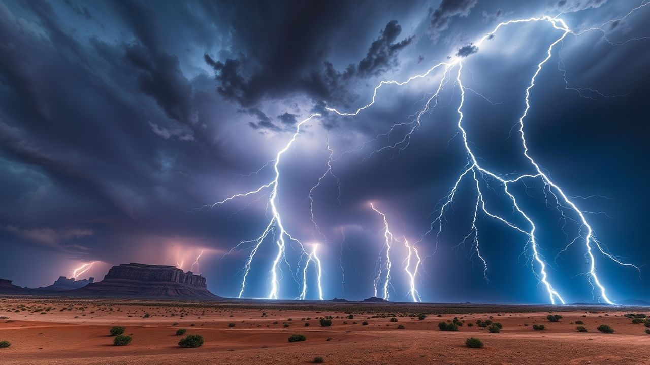 Legendary Lightning Multiple Bolts Storm
