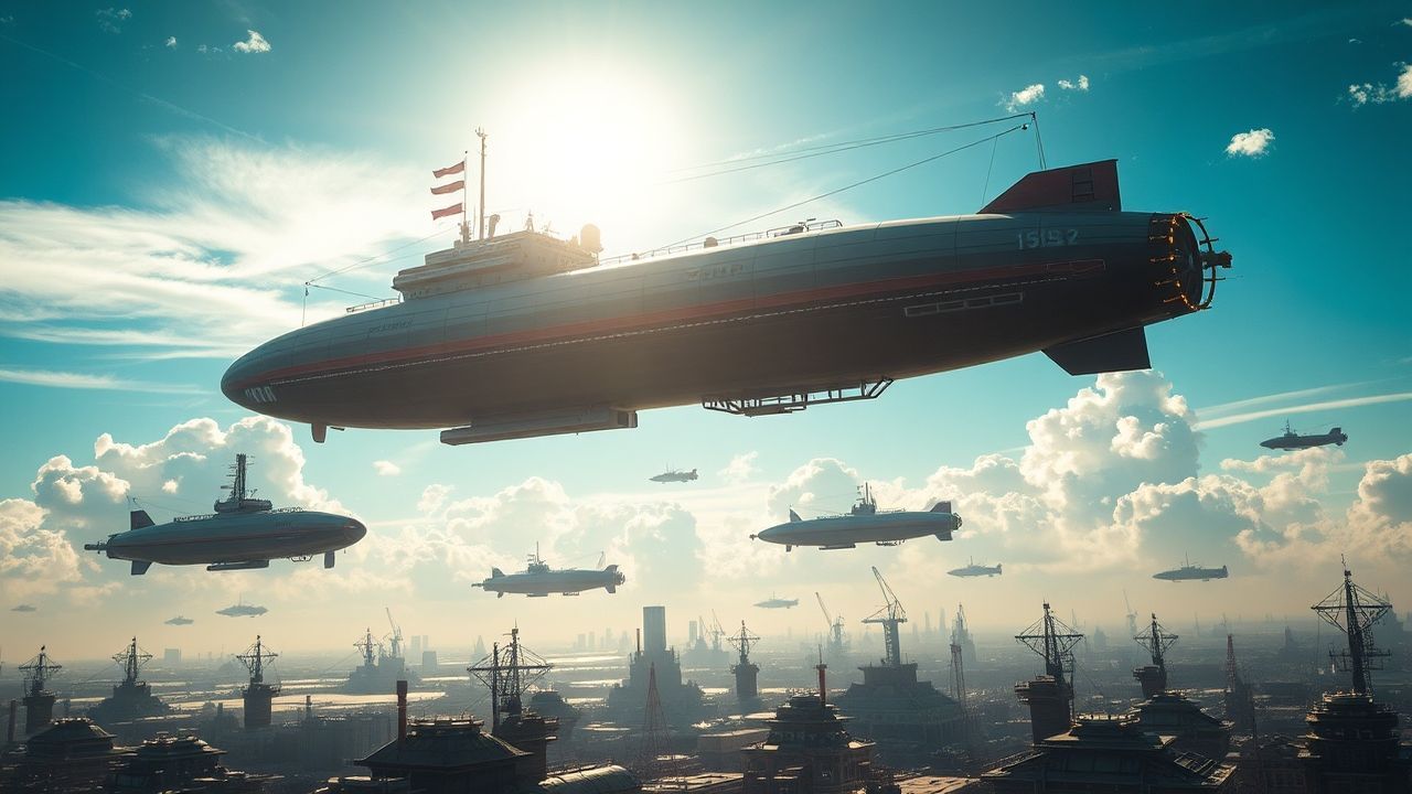 Splendid Airship Fleet Victorian