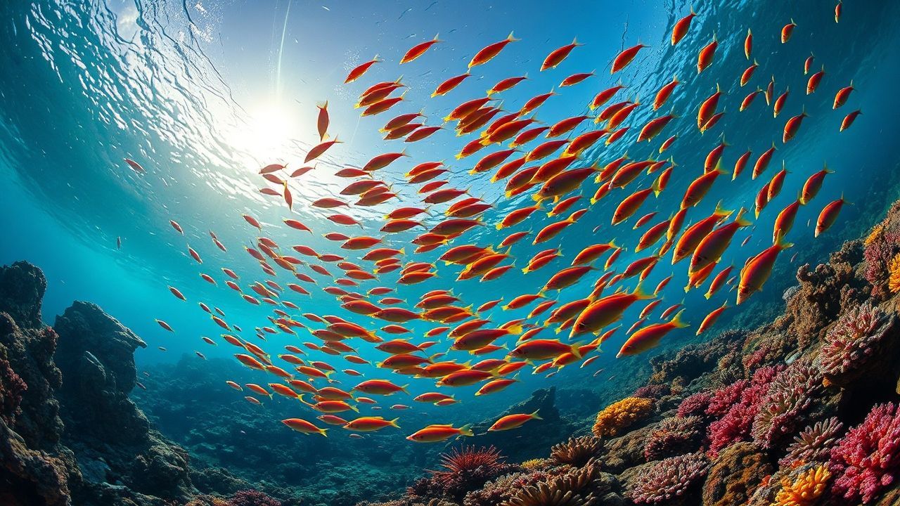 Dramatic Coral Reef Vibrant