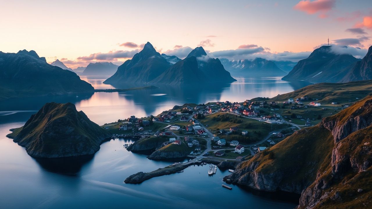 Vibrant Norway Lofoten Islands Drama