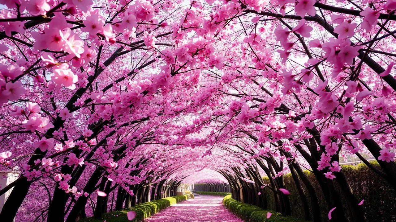 Glorious Japan Cherry Blossom in Spring