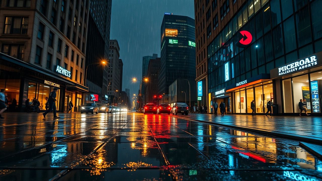 Magnificent Street Reflections Lights in the Rain