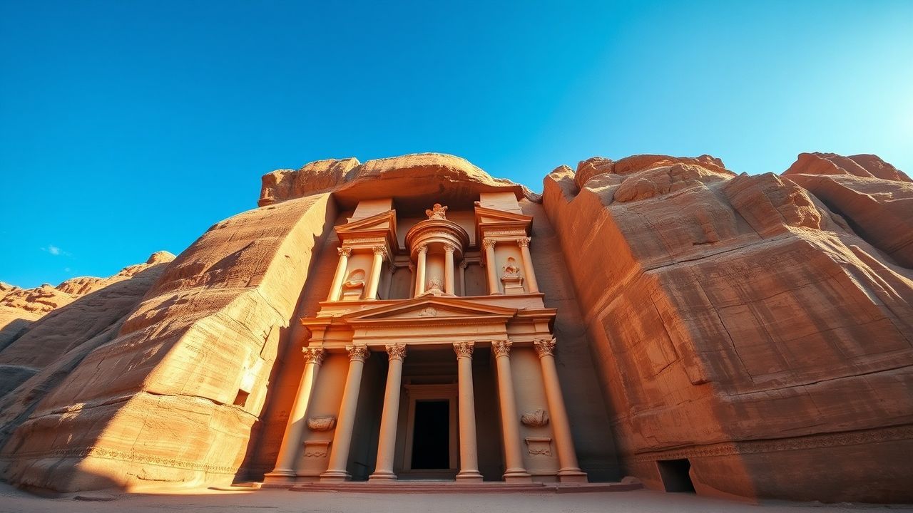 Legendary Petra Treasury Carved Ruins