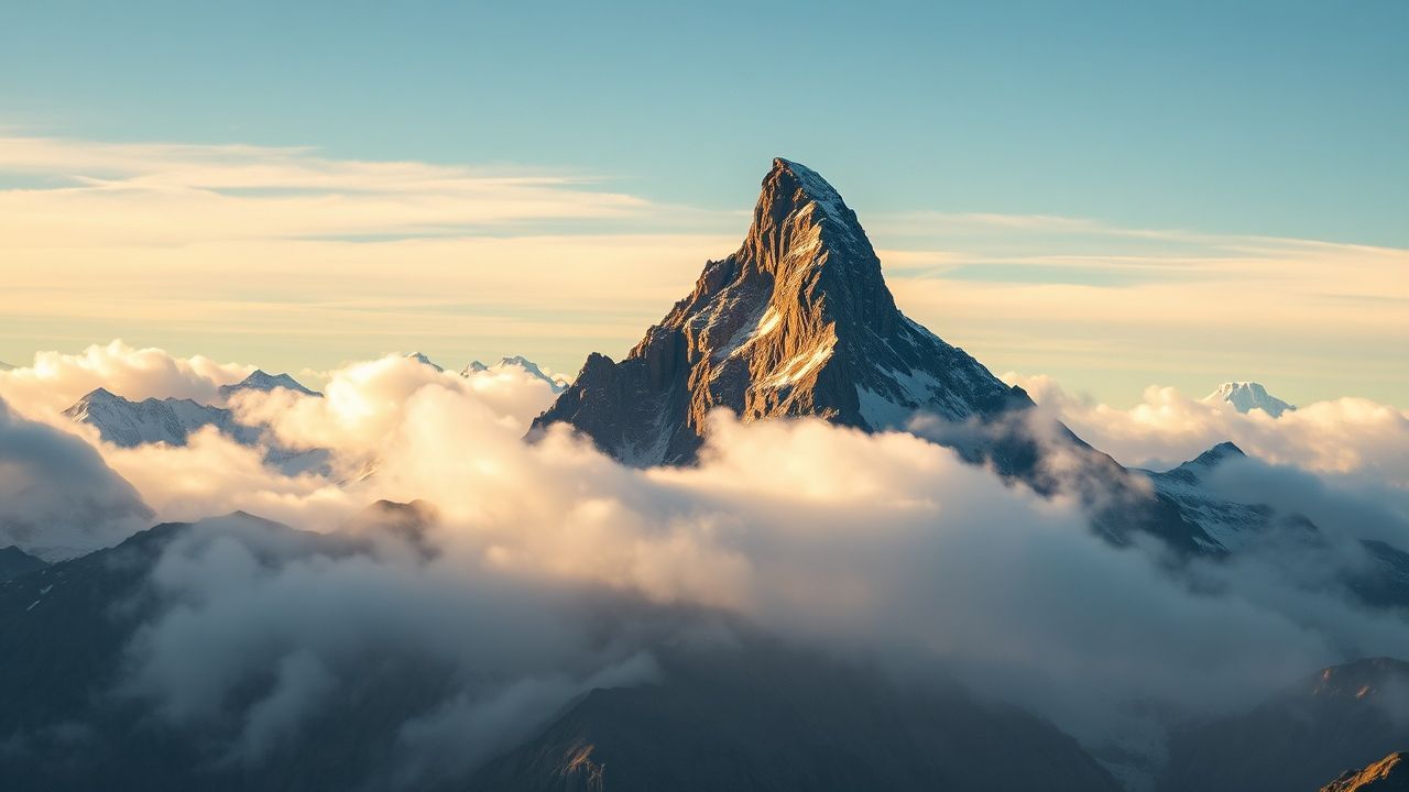 Pristine Matterhorn Pyramid Peak Drama