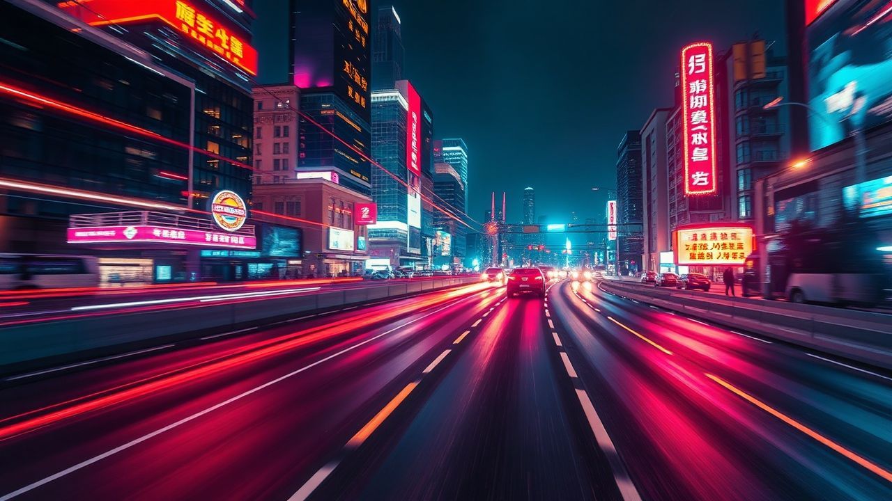 Stellar Outrun Drive City by Night