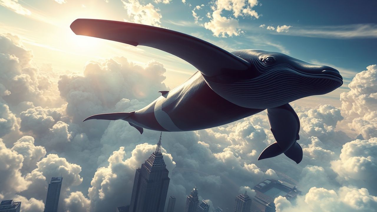 Awe-Inspiring Whale Flying City