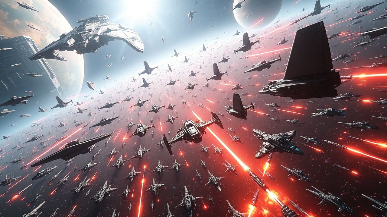 Lush Space Fleet Hundreds