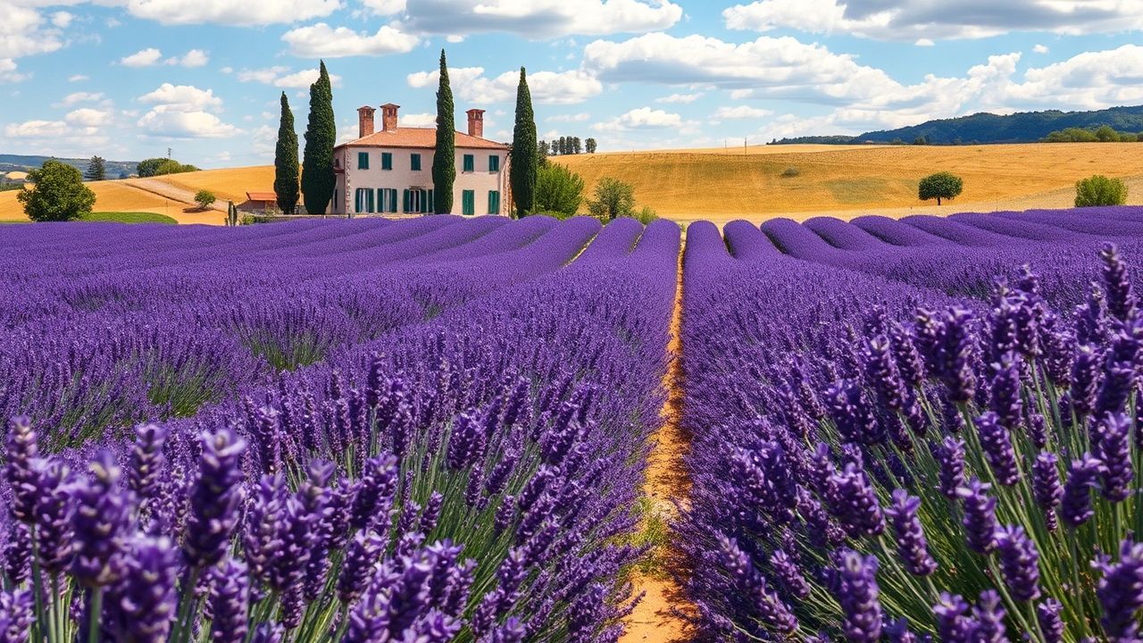 Magnificent Provence Lavender Farmhouse in Summer