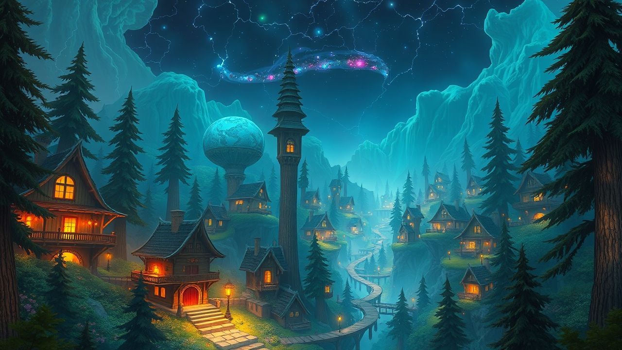 Extraordinary Elven City Treehouses Magic