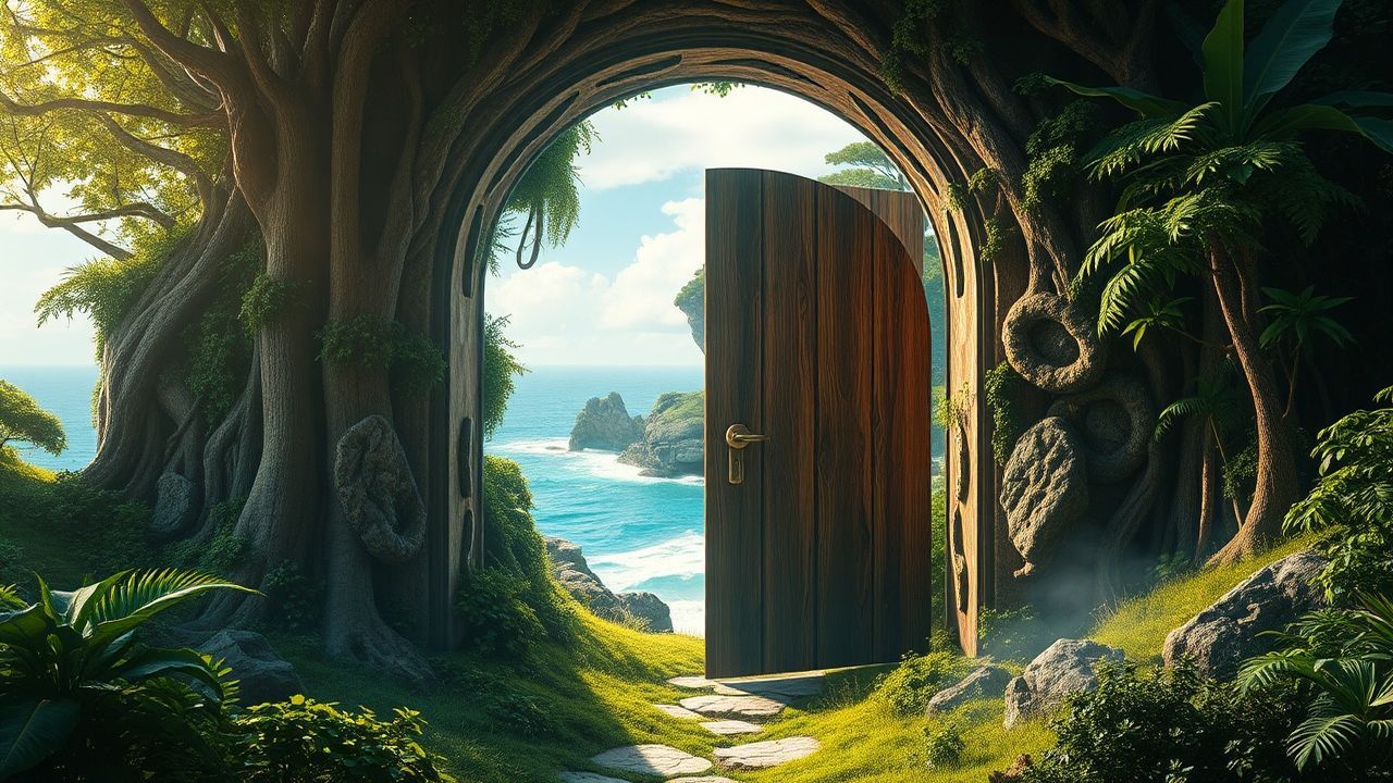 Cosmic Door Ocean Opening